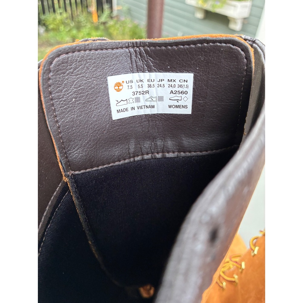 Timberland 14 Inch Premium Waterproof Boots Wheat Nubuck 7.5 - Picture 5 of 9